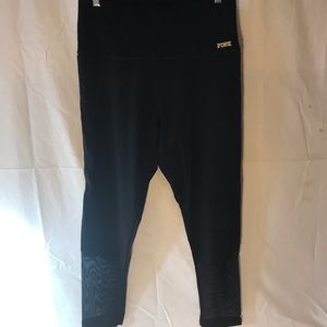 PINK mesh Capri leggings